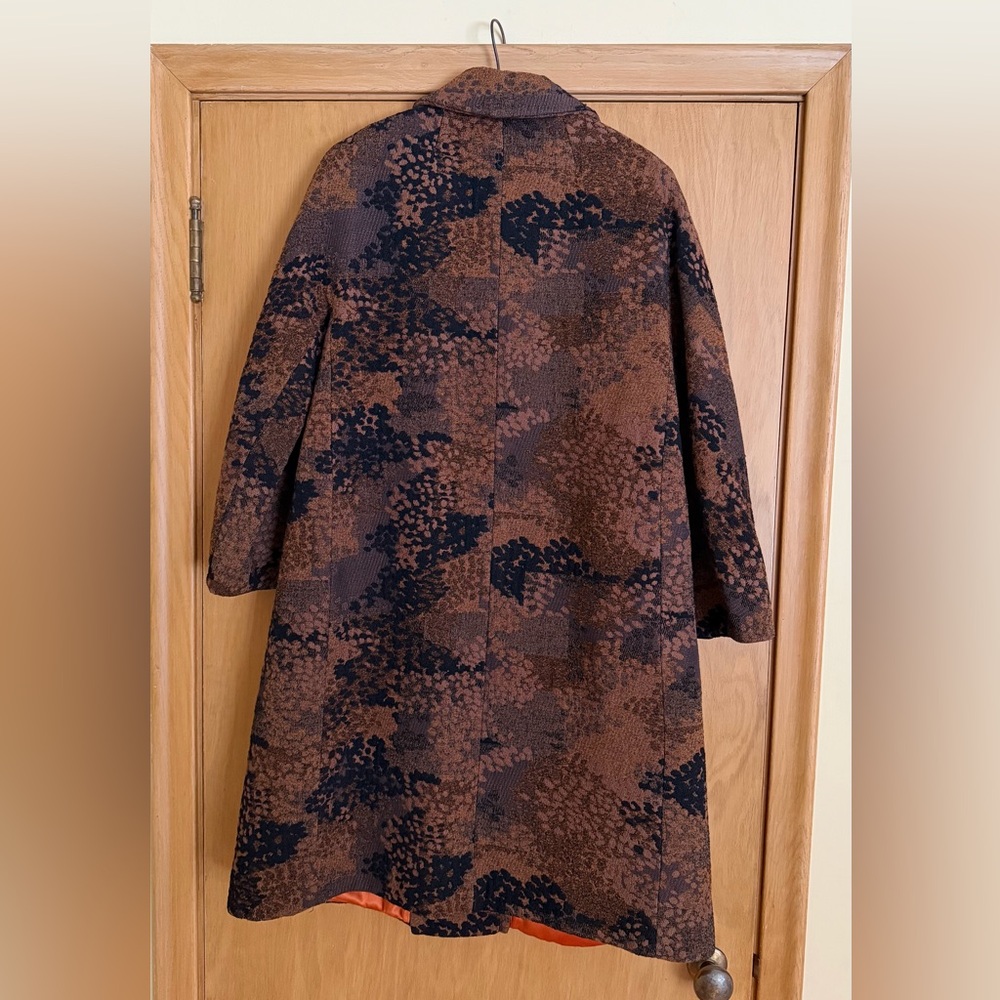 Chic Patterned Women's Pea Coat - image 2